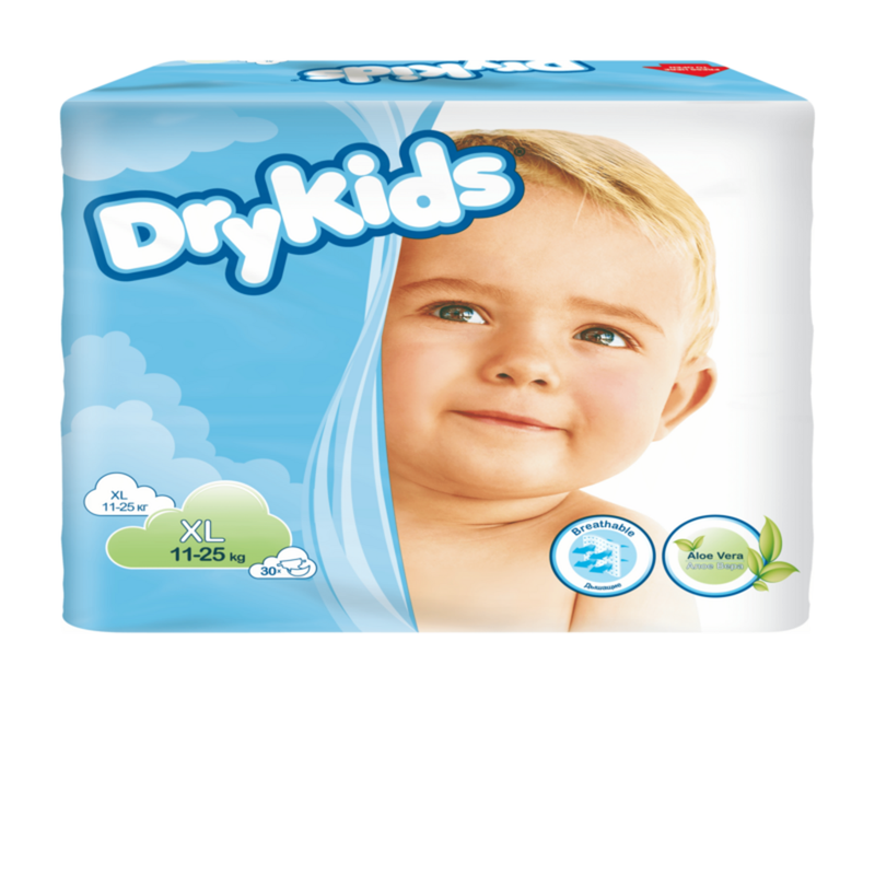 Підгузки дитячі TENA Dry Kids XL 11-25, 30 шт.